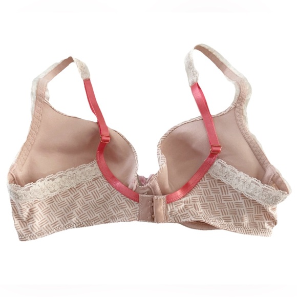 Marilyn Monroe Push-up Bra Nude/Soft Pink/Coral Lace Women’s 34C - Picture 4 of 7